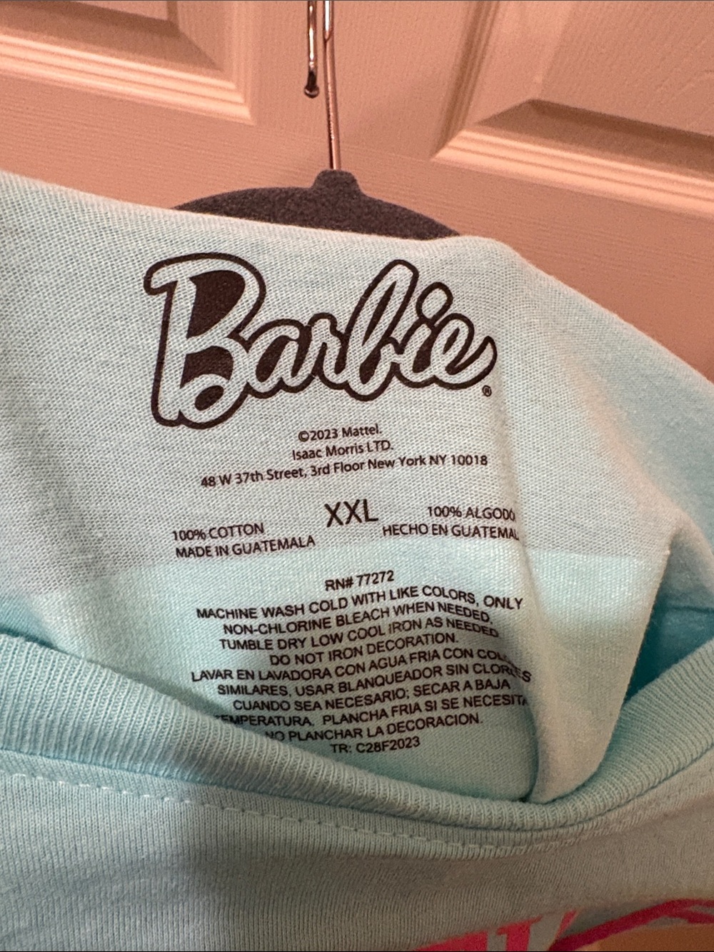 Barbie Aqua Short-Sleeve Tee with Pink 'Sunday Funday' Graphic - Picture 2 of 4